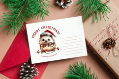 Watercolor Whimsical Christmas Animals Clipart Bundle Product Image 7