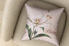 Watercolor Retro Vintage Lilies Flower Clipart Bundle Product Image 7