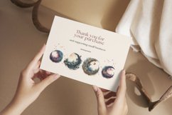 Watercolor Crescent Moon Clipart Bundle Product Image 7