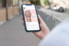 Watercolor Floral Booba Tea Clipart Bundle Product Image 7