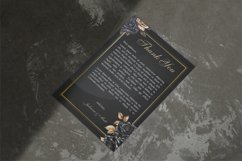 Watercolor Colored Pencil Black and Gold Rose Clipart Bundle Product Image 8