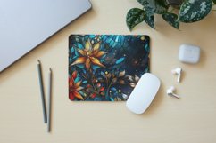 Watercolor Stained Glass Christmas Tree Clipart Bundle Product Image 9