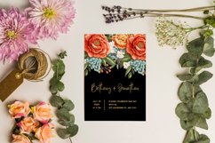 4 Watercolor Embroidered Floral Bouquet Cliparts Product Image 6