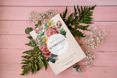 4 Watercolor Embroidered Floral Bouquet Cliparts Product Image 7