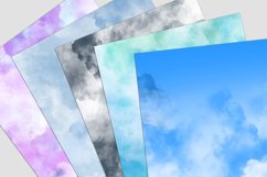 Watercolor Clouds Digital Paper Pack Product Image 2