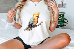 Watercolor Cockatiel Sublimation Clipart Bundle Product Image 3