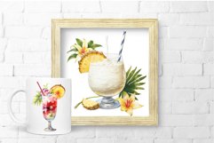 Watercolor Cocktail Clipart Cocktail Sublimation Designs