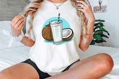 Watercolor Coconut Drink Clipart Bundle Product Image 3
