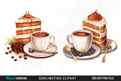 Watercolor Clipart,Coffee Clipart,Cup of Coffee,Coffee Drinks,Latte,Cappuccino,Chocolate Cake,Cake Clipart,Clipart Bundle,Coffee and Cake,Watercolor Bundle,Birthday Clipart,Birthday Cake Png,Birthday Party Png,Neutral Color Png,Watercolor Coffee,