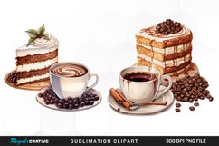 Watercolor Clipart,Coffee Clipart,Cup of Coffee,Coffee Drinks,Latte,Cappuccino,Chocolate Cake,Cake Clipart,Clipart Bundle,Coffee and Cake,Watercolor Bundle,Birthday Clipart,Birthday Cake Png,Birthday Party Png,Neutral Color Png,Watercolor Coffee,