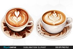 Watercolor Coffee Cup Illustration Clipart Product Image 1