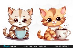 Watercolor Coffee Clipart Bundle Product Image 3