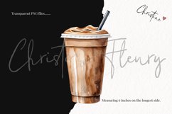 Watercolor Coffee Clipart Product Image 3