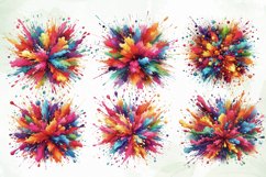 Watercolor Color Splash Clipart Product Image 2