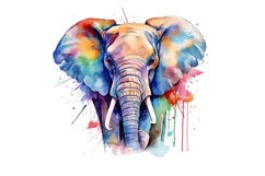Watercolor Colorful Elephant Clipart Bundle,animal clipart,baby animals,baby elephant png,baby shower clipart,clipart bundle,commercial license,cute safari,elephant baby shower,elephant clipart,invitation card,nursery wall art,watercolor clipart