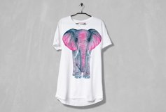 Watercolor Colorful Elephant Sublimation Design - Animal PNG Product Image 9