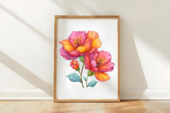 Watercolor Colorful Flowers Clipart Product Image 3