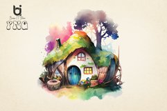 Colorful Hobbit House Sublimation Bundle, 12 PNG File Product Image 6