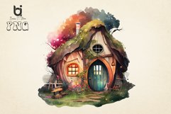 Colorful Hobbit House Sublimation Bundle, 12 PNG File Product Image 7
