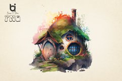 Colorful Hobbit House Sublimation Bundle, 12 PNG File Product Image 9