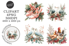 Watercolor Colorful Holiday Clipart Product Image 1