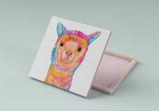 Watercolor Colorful Llama Sublimation Design - Animals PNG Product Image 7
