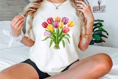 Watercolor Colorful Tulip Clipart Bundle Product Image 3