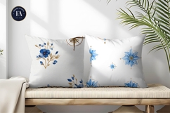 Floral Watercolor Compasses Seamless Pattern Digital Paper Product Image 2