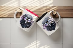 Watercolor cool glamour crow black bird superstar sparkle sunglasses print 20 oz tumbler skinny mug wrap clipart t-shirt sublimation printable design