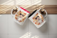 Watercolor cool hamster funny superstar animal sunglasses stars print 20 oz tumbler skinny mug wrap clipart t-shirt sublimation printable design