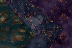 Watercolor Copper Damask Digital Paper Product Image 6