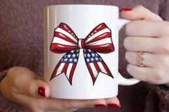 Watercolor 4th Of July Coquette Bow Clipart Bundle Product Image 7