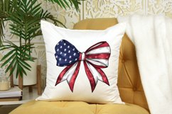 Watercolor 4th Of July Coquette Bow Clipart Bundle Product Image 6