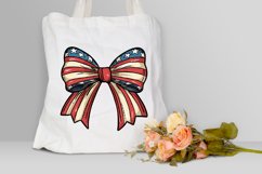 Watercolor 4th Of July Coquette Bow Clipart Bundle Product Image 4