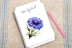Watercolor Cornflowers Clipart Bundle Product Image 4