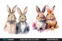 Bunny Couples,Animals Love,Nursery Clipart,Nursery Bunnies,Children Clipart,Floral Bunnies,Premade Clipart,Floral Clipart,Watercolor Bunnies,Watercolor Clipart