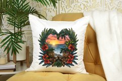 Watercolor Couples Beach Chairs Clipart Bundle Product Image 6