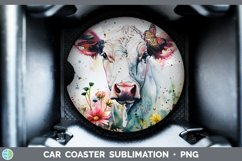GorgeousWatercolor Car Coaster design.