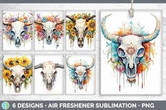 Bundle of six Watercolor Air Freshener designs.