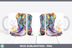 GorgeousWatercolor Mug Wrap design.
