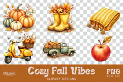 Trendy Fall clipart designs for sublimation and printing fall crafts