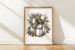 Watercolor Cozy White Christmas Clipart Product Image 3