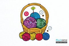 Watercolor Crochet Knitting PNG Clipart Product Image 1