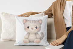 Watercolor Crochet Animals Cliparts Product Image 5