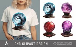 Watercolor Crystal Ball Clipart Product Image 1