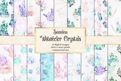 Watercolor Crystal Digital Paper Product Image 1