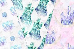 Watercolor Crystal Digital Paper Product Image 5