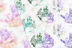 Watercolor Crystal Digital Paper Product Image 2