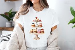 Watercolor Cupcake Stand Clipart Bundle Product Image 3