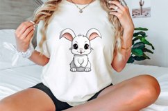 Watercolor Cute Bunny Clipart Bundle Product Image 3